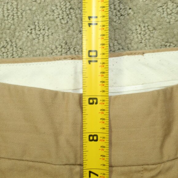 Vintage Gap Stretch Women's 4 Tan Tone on Tone Striped Wide Leg Cuffed Pants - Picture 6 of 7